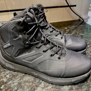 Men's Black High-Top Boots